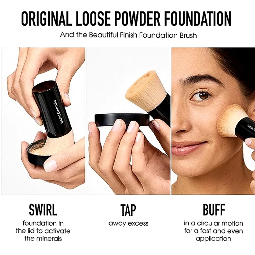 HOST PICK bareMinerals MEDIUM BEIGE 12 SPF 15 Original Loose Powder Foundation